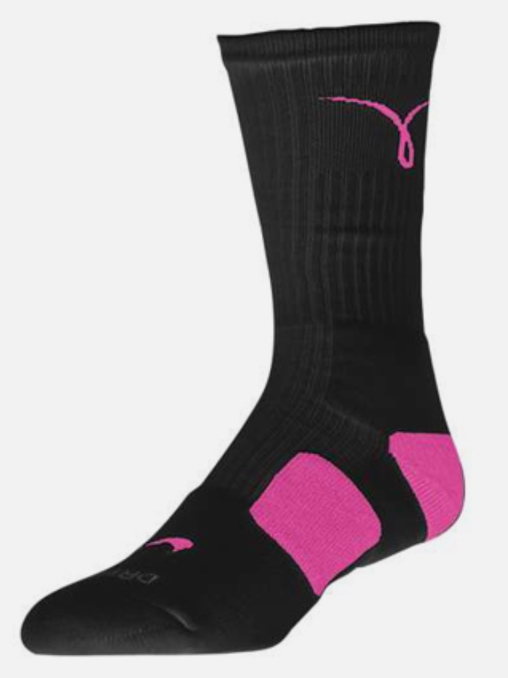Nike Elite Breast Cancer Awareness Black and Pink Women's Athletic Crew Socks